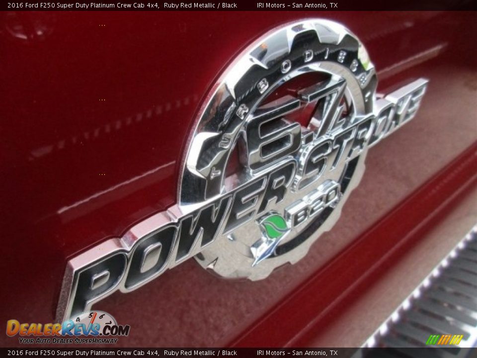2016 Ford F250 Super Duty Platinum Crew Cab 4x4 Ruby Red Metallic / Black Photo #4
