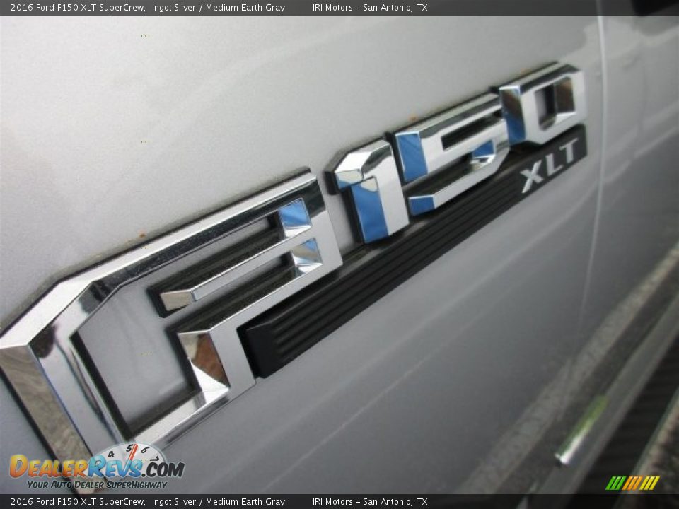 2016 Ford F150 XLT SuperCrew Ingot Silver / Medium Earth Gray Photo #3