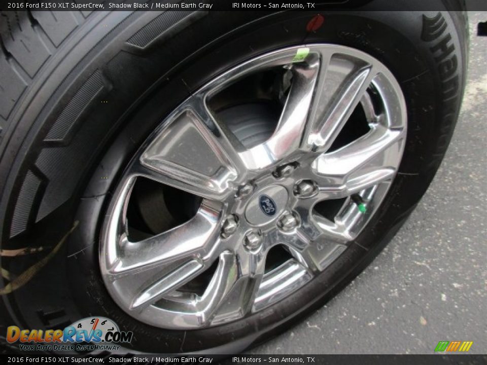2016 Ford F150 XLT SuperCrew Shadow Black / Medium Earth Gray Photo #4