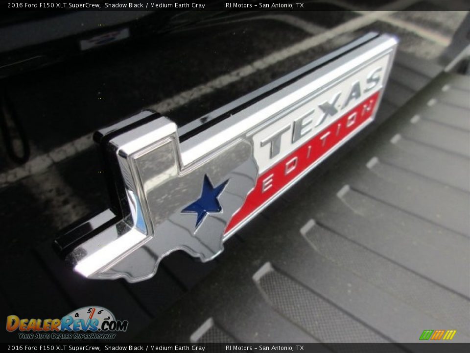 2016 Ford F150 XLT SuperCrew Shadow Black / Medium Earth Gray Photo #6