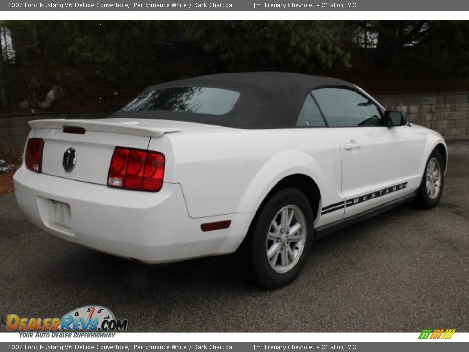 2007 Ford Mustang V6 Deluxe Convertible Performance White / Dark Charcoal Photo #3