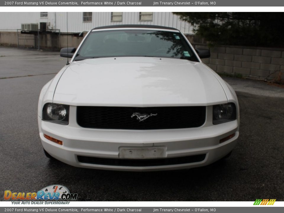 2007 Ford Mustang V6 Deluxe Convertible Performance White / Dark Charcoal Photo #8