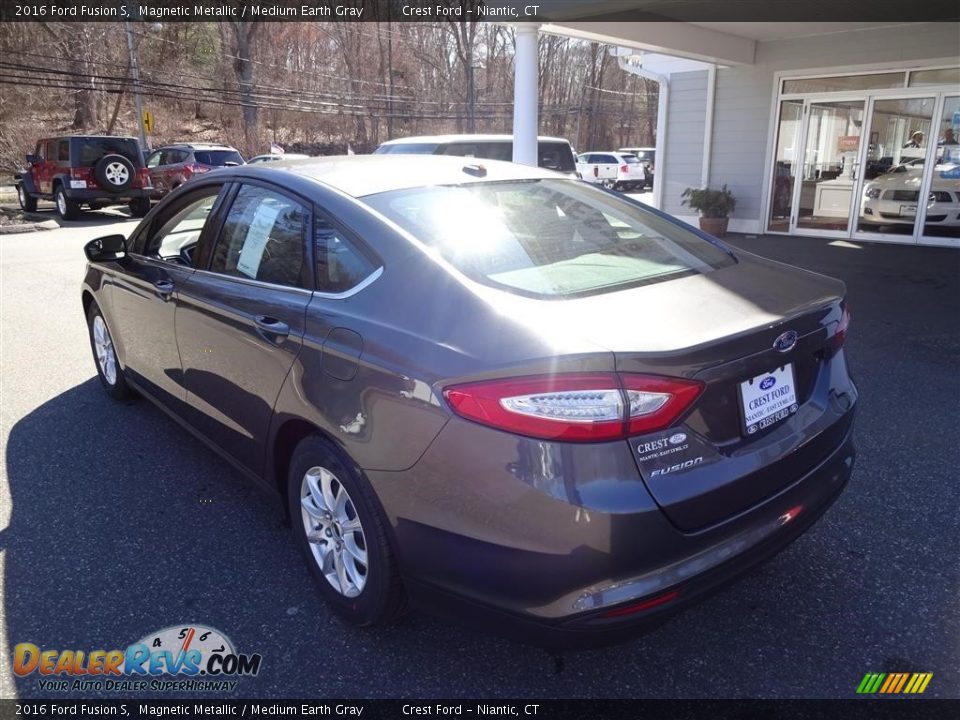 2016 Ford Fusion S Magnetic Metallic / Medium Earth Gray Photo #5