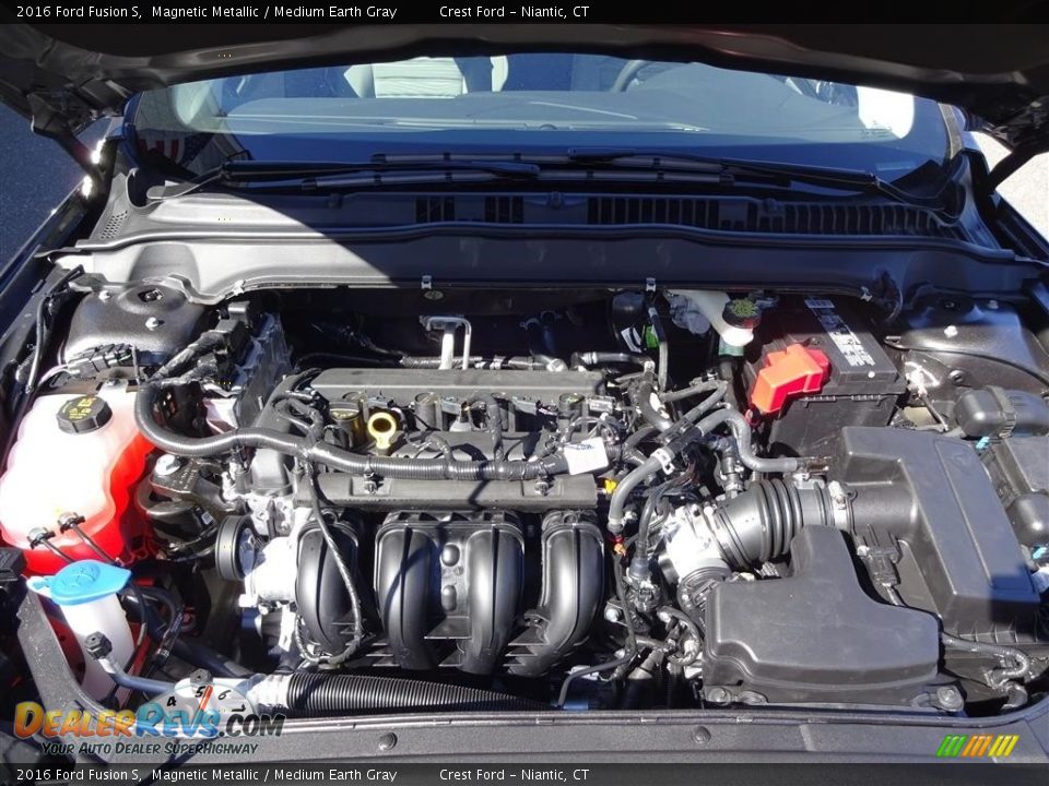 2016 Ford Fusion S Magnetic Metallic / Medium Earth Gray Photo #9