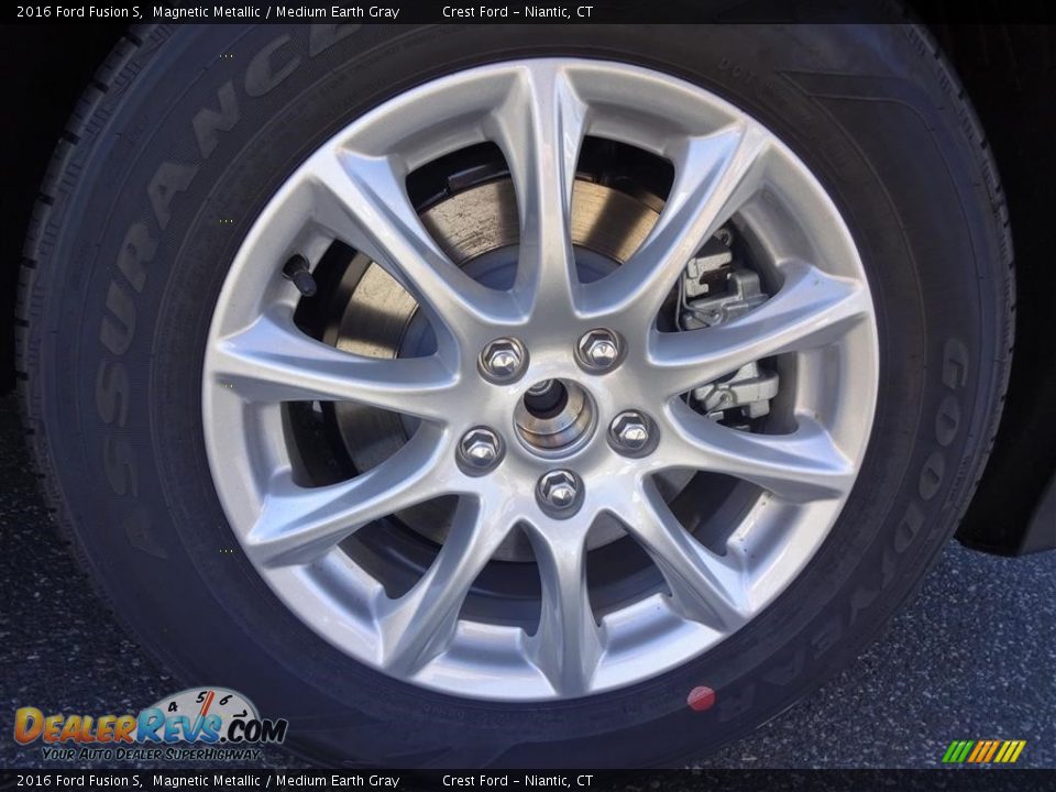 2016 Ford Fusion S Magnetic Metallic / Medium Earth Gray Photo #10