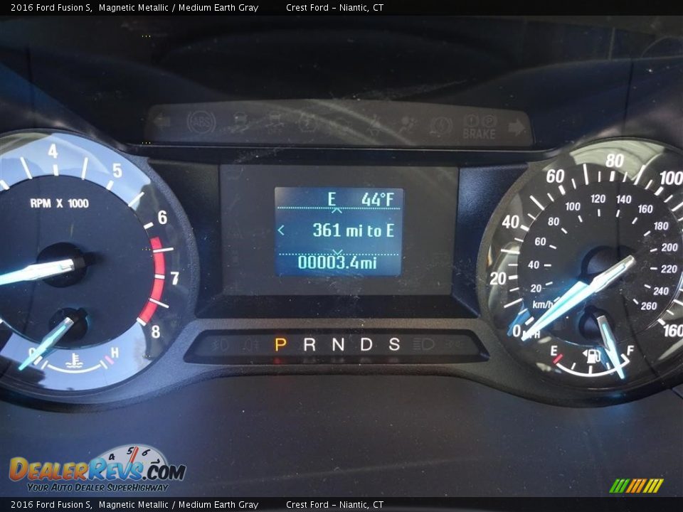 2016 Ford Fusion S Magnetic Metallic / Medium Earth Gray Photo #15