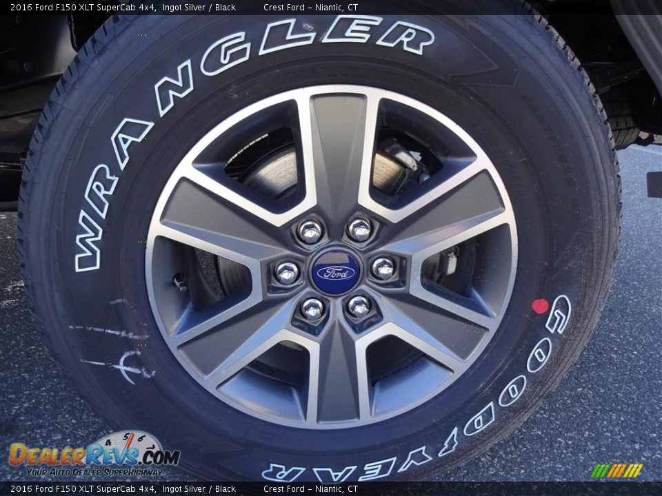 2016 Ford F150 XLT SuperCab 4x4 Ingot Silver / Black Photo #10