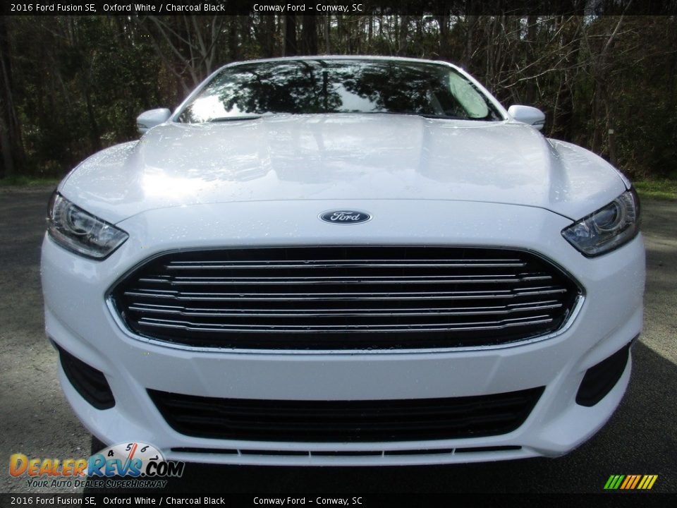 2016 Ford Fusion SE Oxford White / Charcoal Black Photo #9