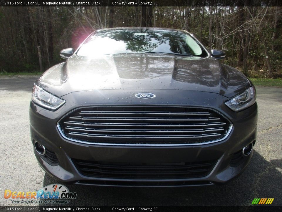 2016 Ford Fusion SE Magnetic Metallic / Charcoal Black Photo #9