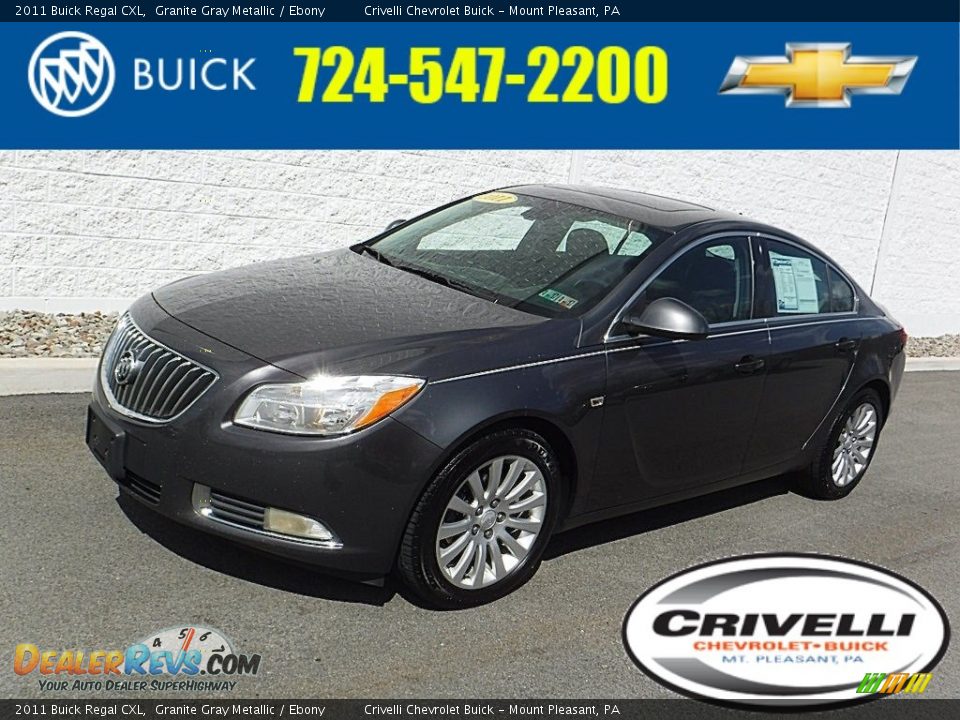 2011 Buick Regal CXL Granite Gray Metallic / Ebony Photo #1