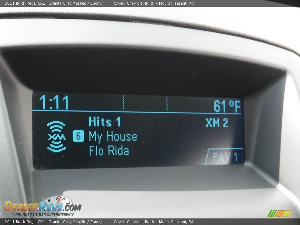 2011 Buick Regal CXL Granite Gray Metallic / Ebony Photo #15