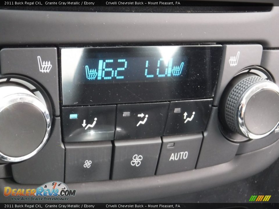2011 Buick Regal CXL Granite Gray Metallic / Ebony Photo #16