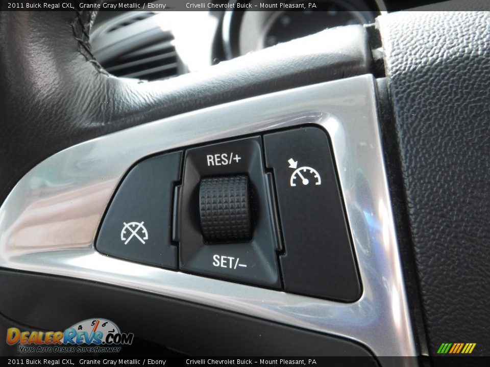 2011 Buick Regal CXL Granite Gray Metallic / Ebony Photo #23
