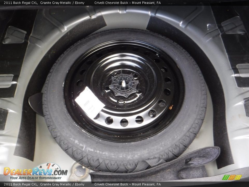 2011 Buick Regal CXL Granite Gray Metallic / Ebony Photo #31