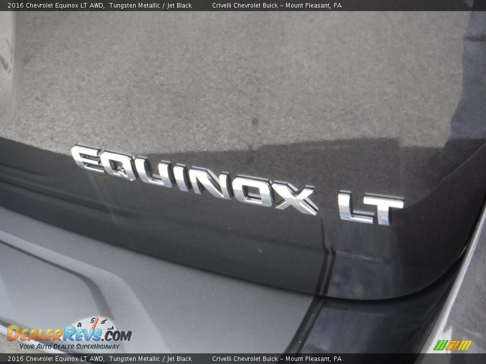 2016 Chevrolet Equinox LT AWD Tungsten Metallic / Jet Black Photo #7