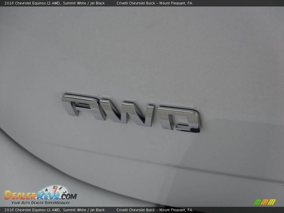 2016 Chevrolet Equinox LS AWD Summit White / Jet Black Photo #7