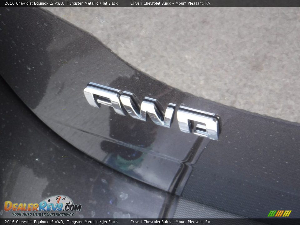 2016 Chevrolet Equinox LS AWD Tungsten Metallic / Jet Black Photo #7