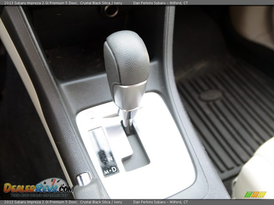 2013 Subaru Impreza 2.0i Premium 5 Door Crystal Black Silica / Ivory Photo #13