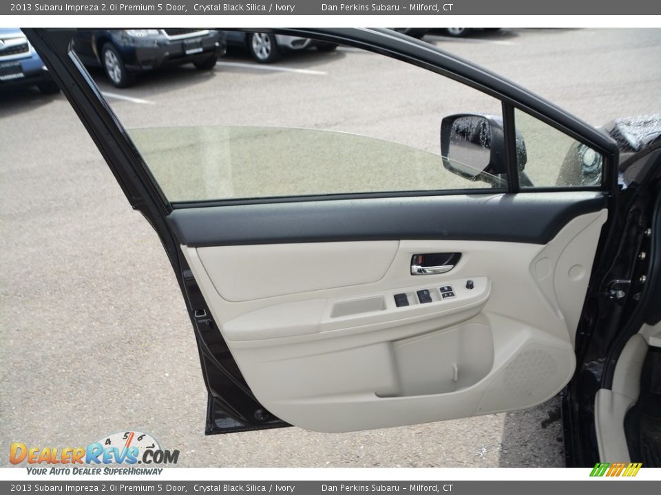 2013 Subaru Impreza 2.0i Premium 5 Door Crystal Black Silica / Ivory Photo #16