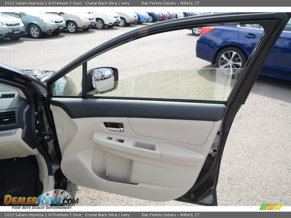 2013 Subaru Impreza 2.0i Premium 5 Door Crystal Black Silica / Ivory Photo #19