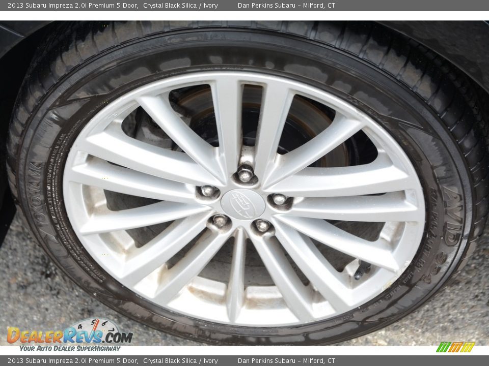 2013 Subaru Impreza 2.0i Premium 5 Door Crystal Black Silica / Ivory Photo #22