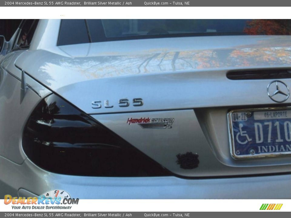 2004 Mercedes-Benz SL 55 AMG Roadster Brilliant Silver Metallic / Ash Photo #7
