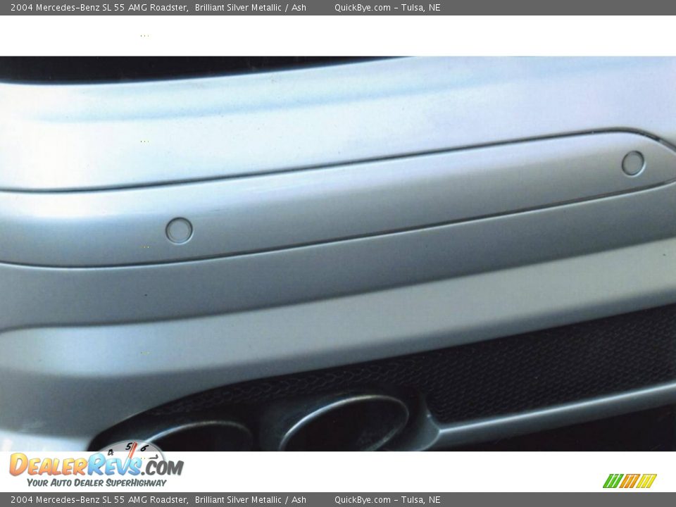 2004 Mercedes-Benz SL 55 AMG Roadster Brilliant Silver Metallic / Ash Photo #8