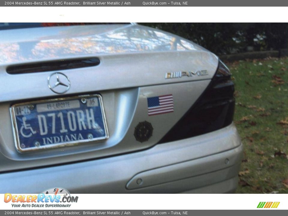 2004 Mercedes-Benz SL 55 AMG Roadster Brilliant Silver Metallic / Ash Photo #9
