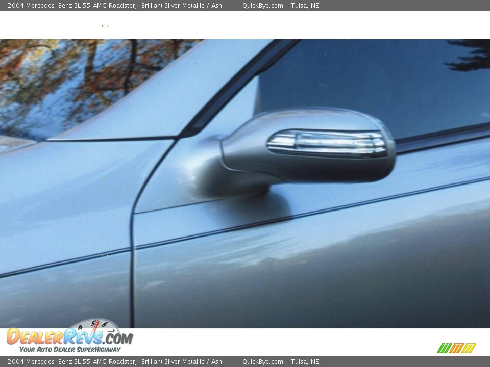 2004 Mercedes-Benz SL 55 AMG Roadster Brilliant Silver Metallic / Ash Photo #14