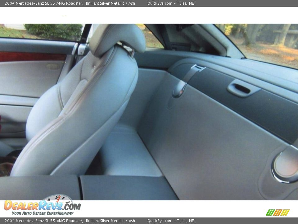 2004 Mercedes-Benz SL 55 AMG Roadster Brilliant Silver Metallic / Ash Photo #18