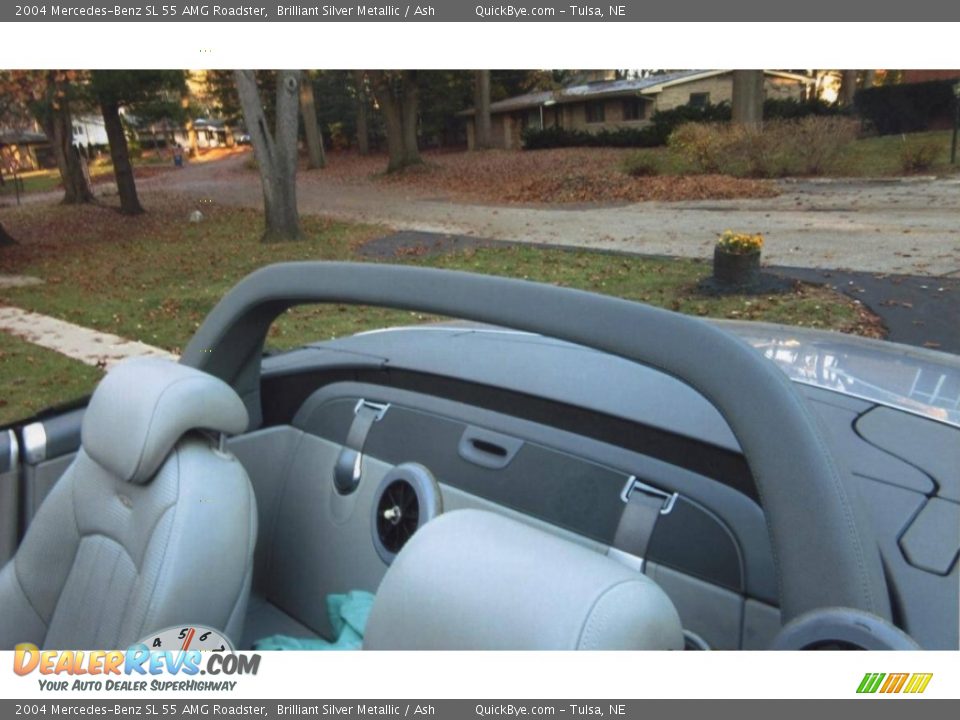 2004 Mercedes-Benz SL 55 AMG Roadster Brilliant Silver Metallic / Ash Photo #19