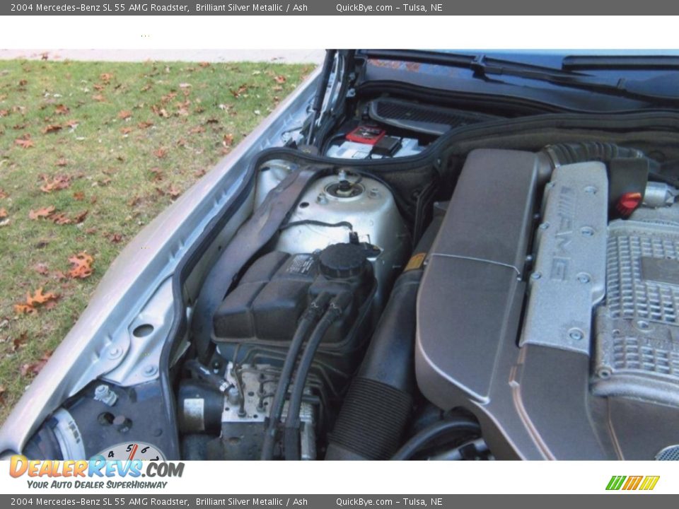 2004 Mercedes-Benz SL 55 AMG Roadster Brilliant Silver Metallic / Ash Photo #22