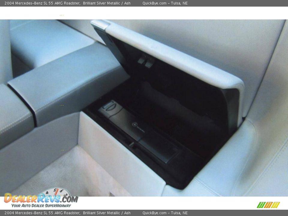 2004 Mercedes-Benz SL 55 AMG Roadster Brilliant Silver Metallic / Ash Photo #26