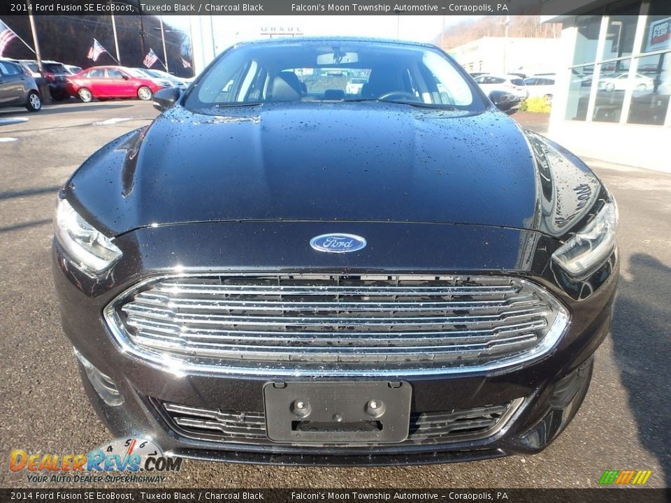 2014 Ford Fusion SE EcoBoost Tuxedo Black / Charcoal Black Photo #3