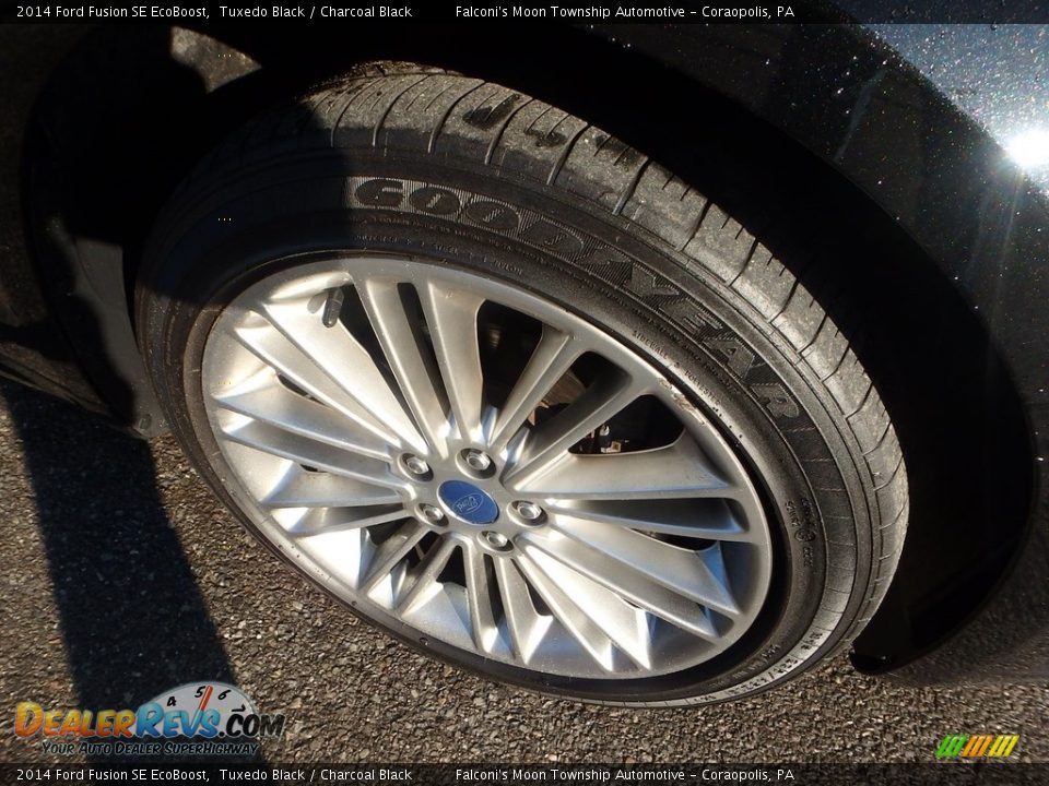 2014 Ford Fusion SE EcoBoost Tuxedo Black / Charcoal Black Photo #4