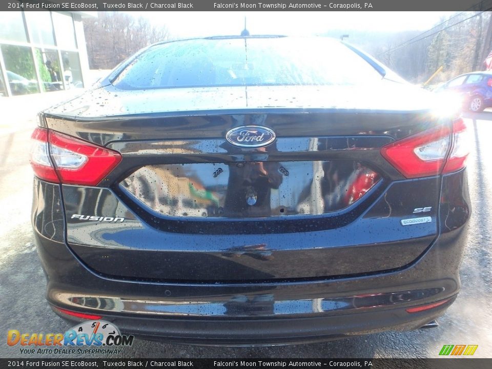 2014 Ford Fusion SE EcoBoost Tuxedo Black / Charcoal Black Photo #6