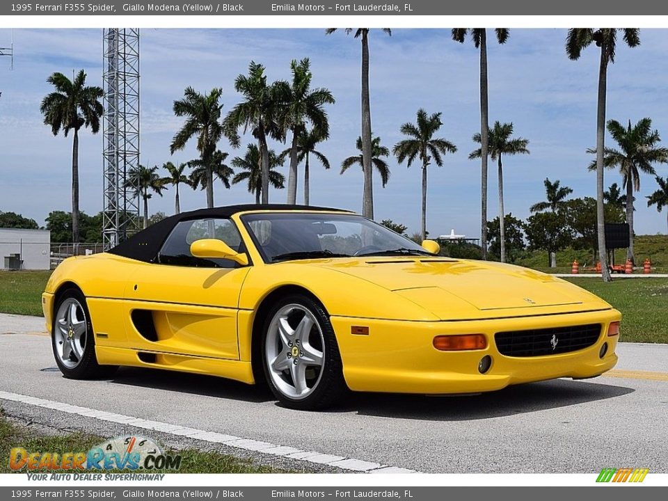Giallo Modena (Yellow) 1995 Ferrari F355 Spider Photo #2