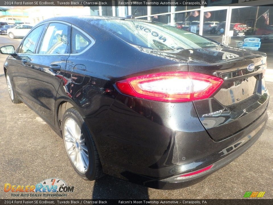 2014 Ford Fusion SE EcoBoost Tuxedo Black / Charcoal Black Photo #8