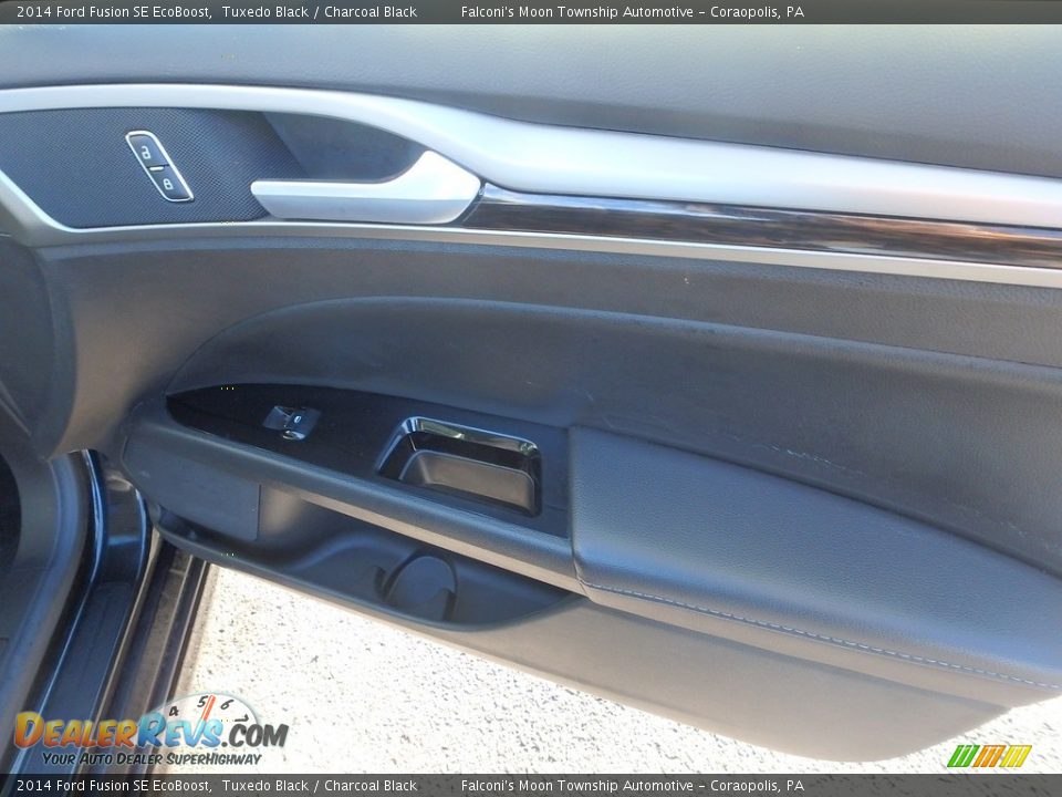 2014 Ford Fusion SE EcoBoost Tuxedo Black / Charcoal Black Photo #12
