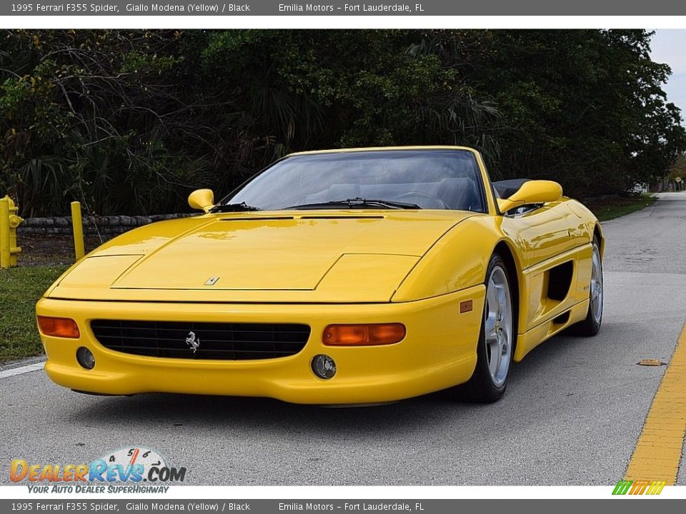 1995 Ferrari F355 Spider Giallo Modena (Yellow) / Black Photo #8