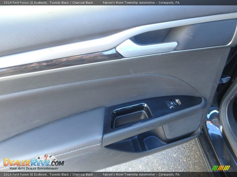 2014 Ford Fusion SE EcoBoost Tuxedo Black / Charcoal Black Photo #18