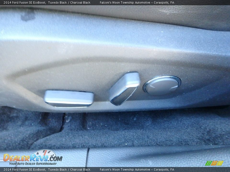 2014 Ford Fusion SE EcoBoost Tuxedo Black / Charcoal Black Photo #20