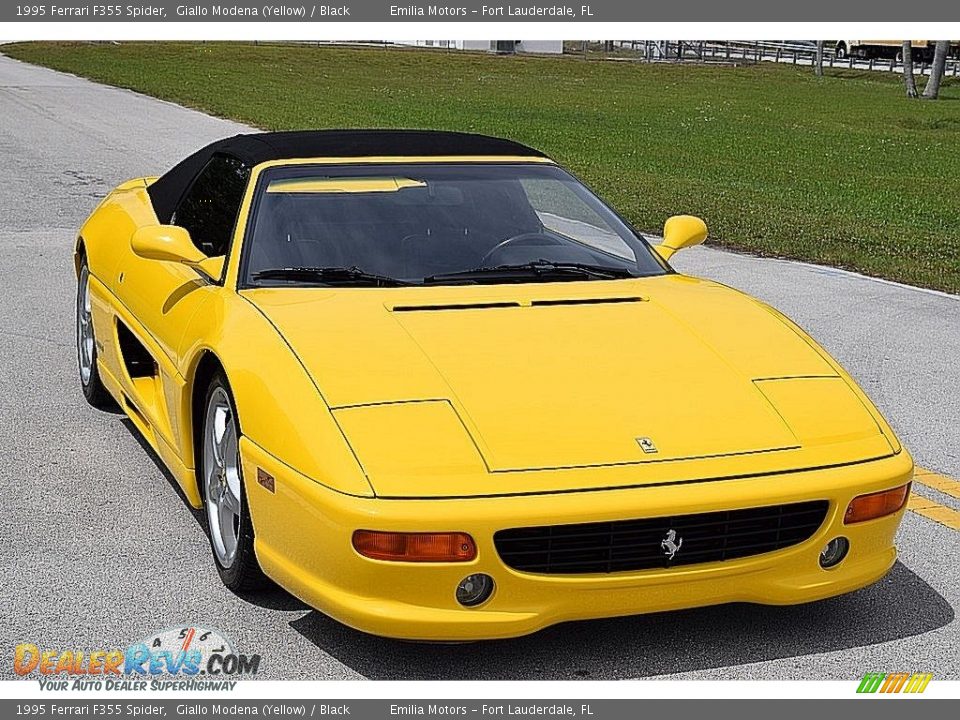 1995 Ferrari F355 Spider Giallo Modena (Yellow) / Black Photo #20