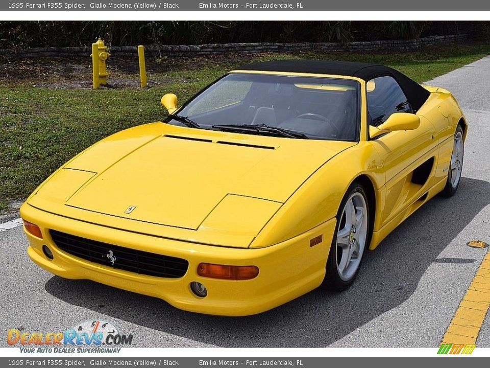 1995 Ferrari F355 Spider Giallo Modena (Yellow) / Black Photo #21