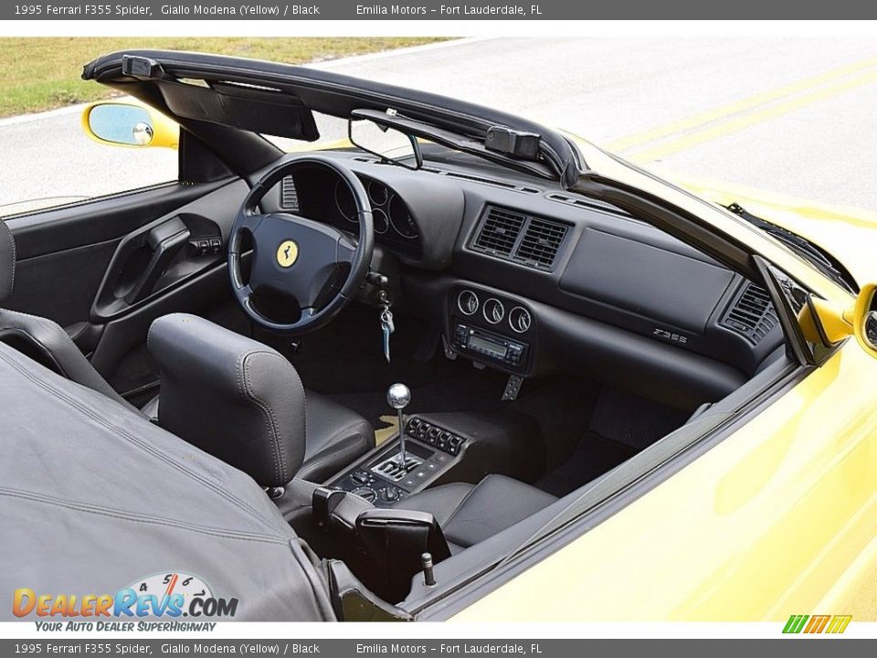 1995 Ferrari F355 Spider Giallo Modena (Yellow) / Black Photo #54