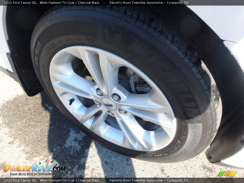 2013 Ford Taurus SEL White Platinum Tri-Coat / Charcoal Black Photo #4