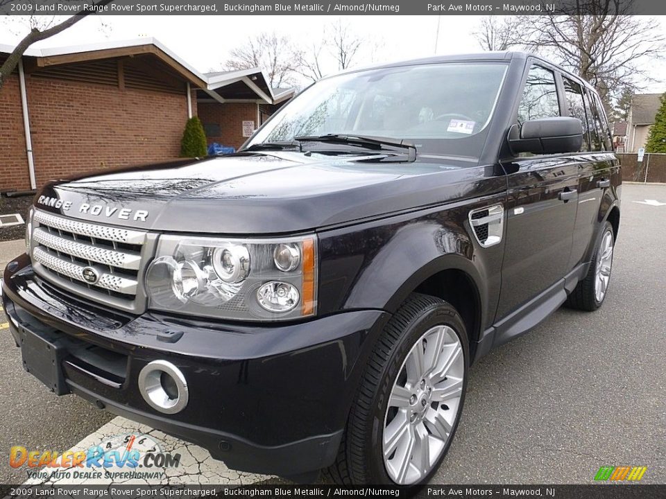 2009 Land Rover Range Rover Sport Supercharged Buckingham Blue Metallic / Almond/Nutmeg Photo #1