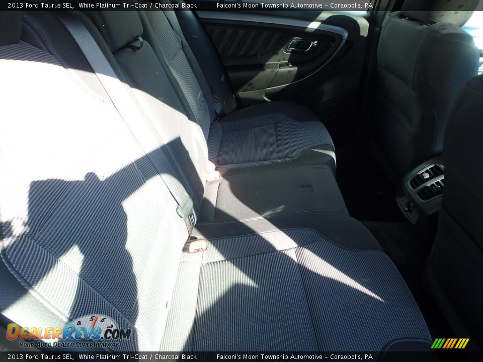 2013 Ford Taurus SEL White Platinum Tri-Coat / Charcoal Black Photo #13