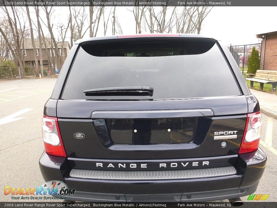 2009 Land Rover Range Rover Sport Supercharged Buckingham Blue Metallic / Almond/Nutmeg Photo #4
