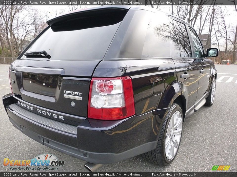 2009 Land Rover Range Rover Sport Supercharged Buckingham Blue Metallic / Almond/Nutmeg Photo #5